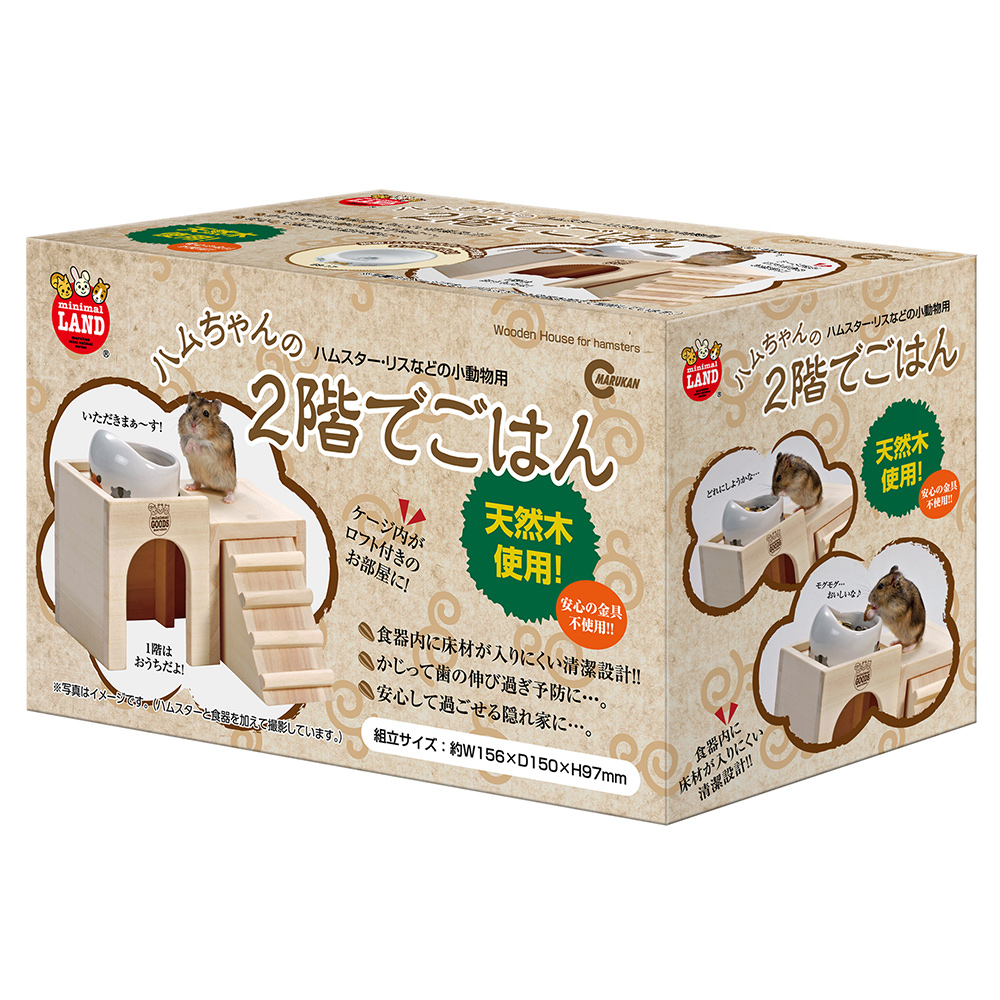 ハムちゃんの２階でごはん