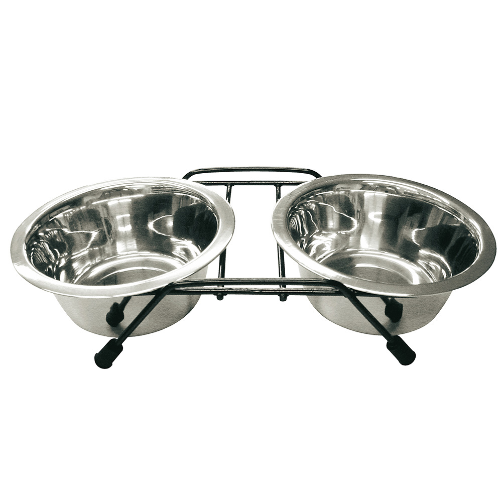 ペットのツイン食器　犬猫用－Ｍ