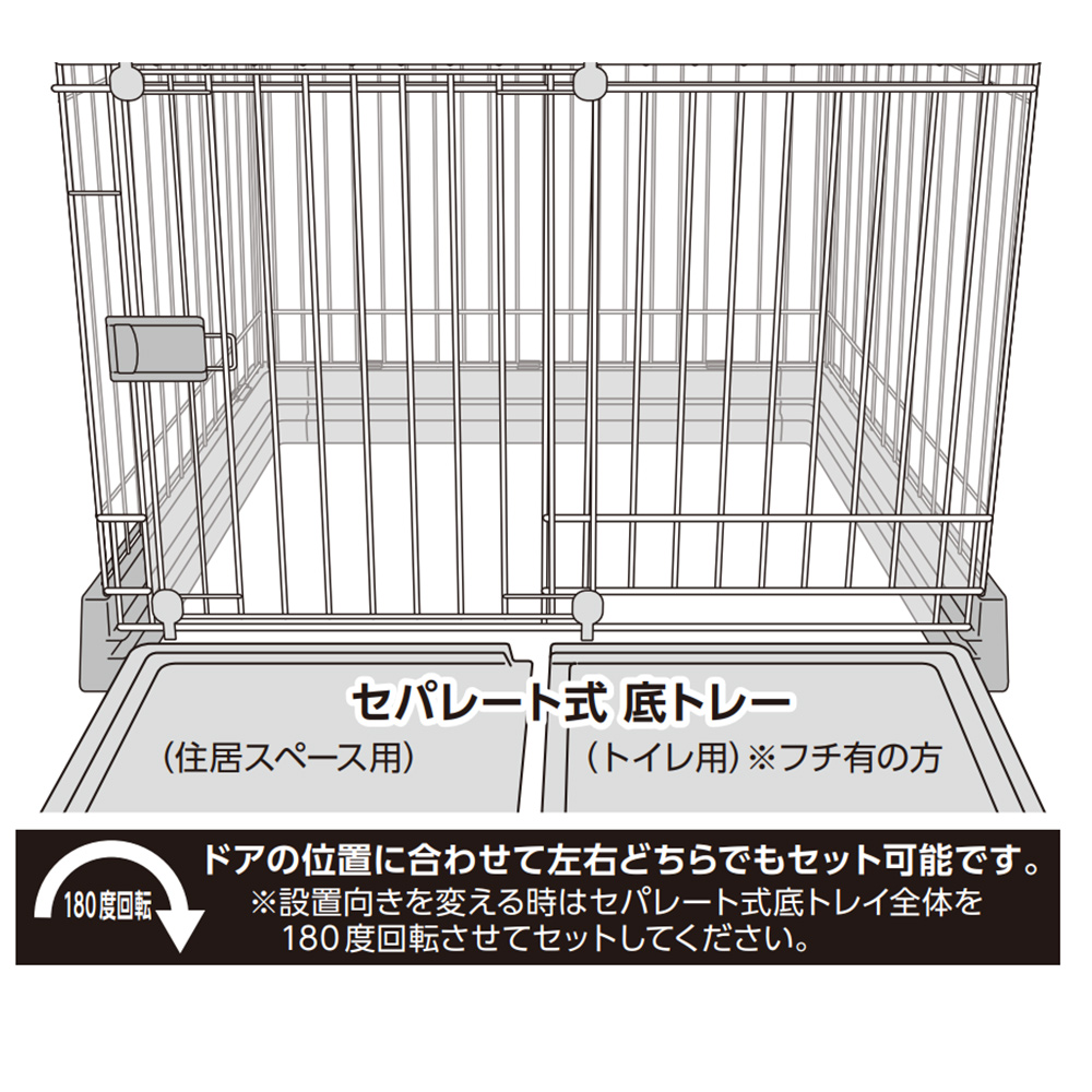 お手入れらくらくサークルＭ<br>ブラウン