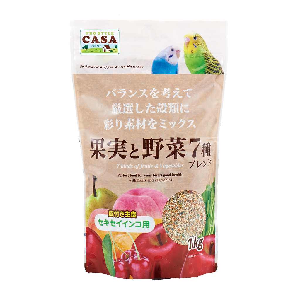 果実と野菜7種ブレンド<br> セキセイイン用