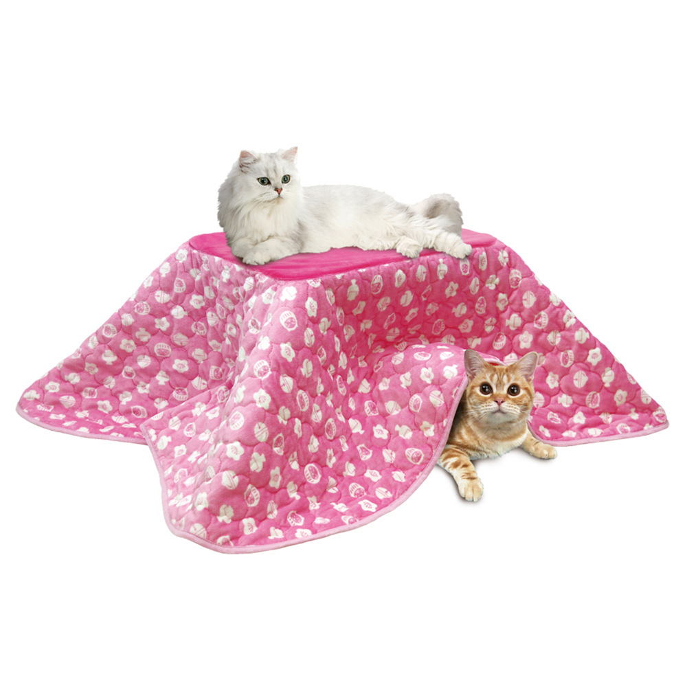 あったかこたつ猫用 M用<br>ふとんセット 猫和柄