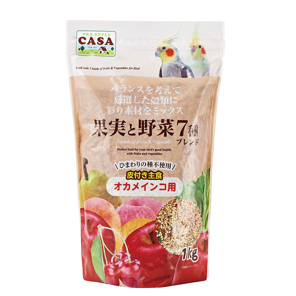 果実と野菜7種ブレンド<br> オカメインコ用