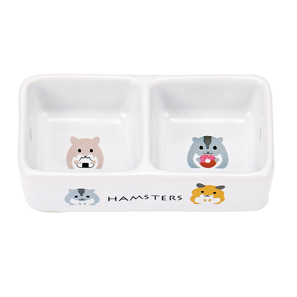 ハムちゃんのダブル食器