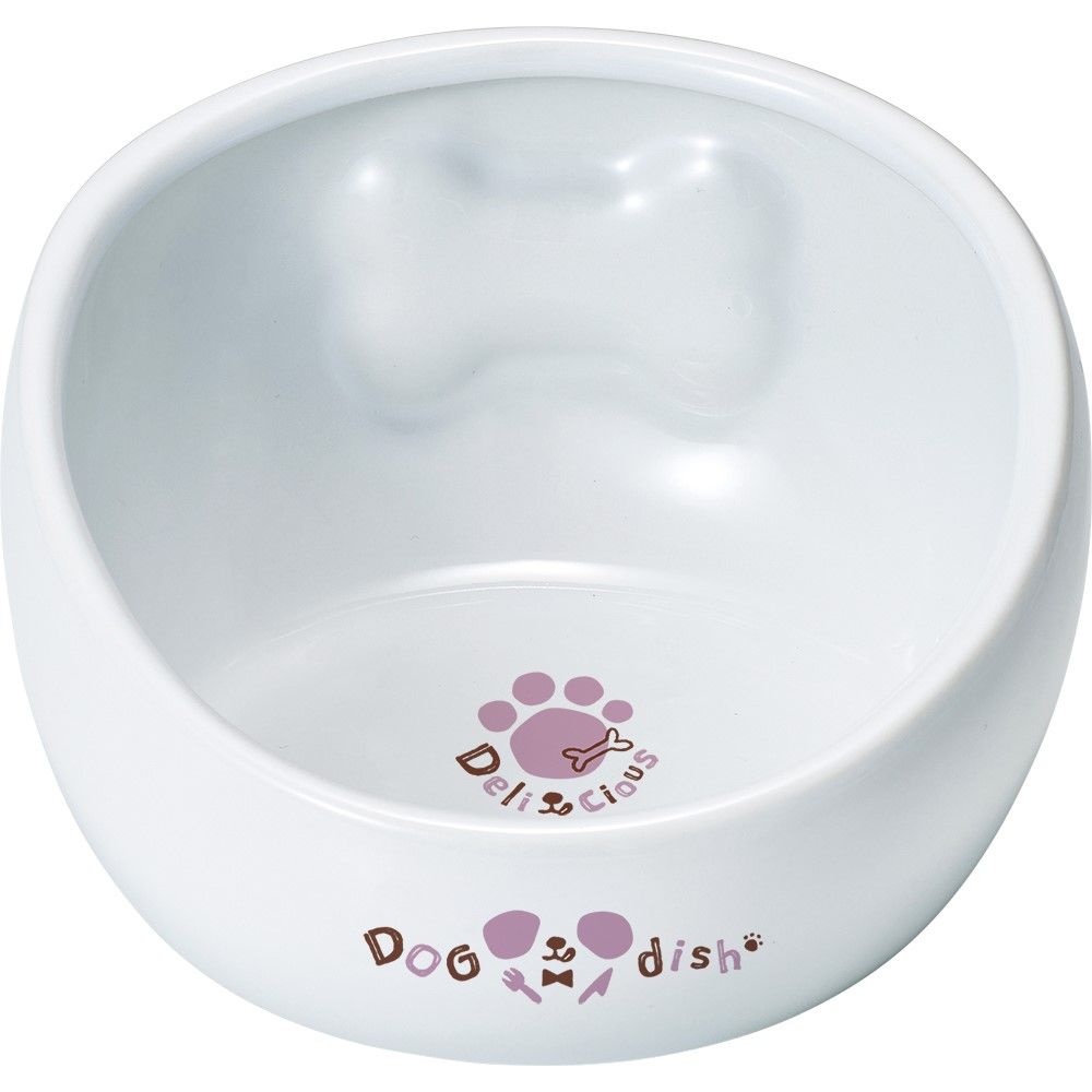 こぼれにくい陶製食器<br>わんこ用M