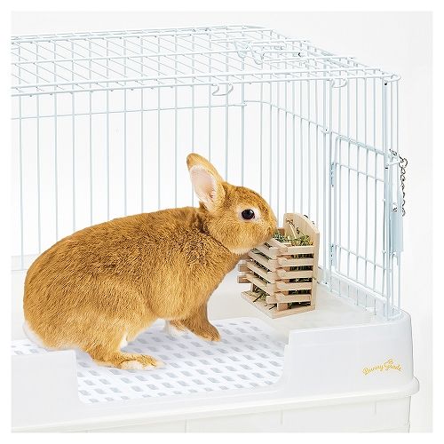うさぎの牧草用<br>かじり木フィーダー S