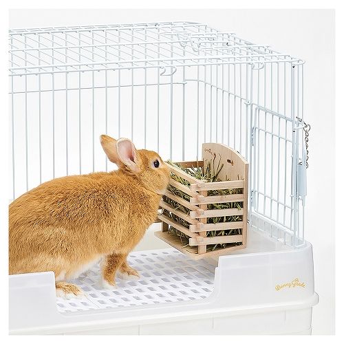 うさぎの牧草用<br>かじり木フィーダー L