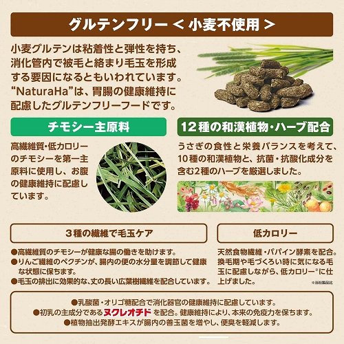 ナチュラハグルテンフリー<br>12種ブレンド ラビット<br>ヘアボールケア