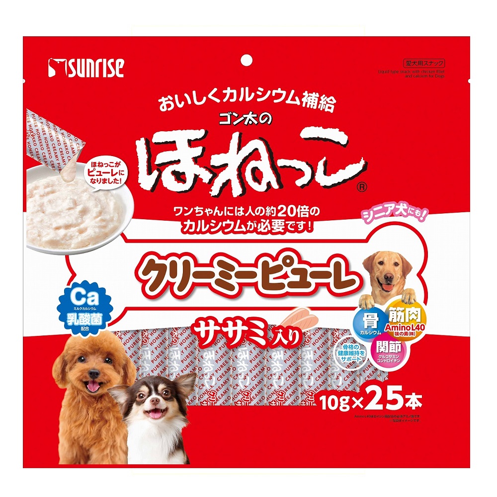 ゴン太のほねっこ <br> クリーミーピューレ ササミ入り
