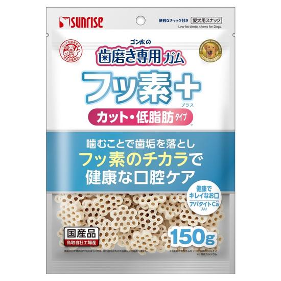 ゴン太の歯磨き専用ガム<br>フッ素プラス　カット<br>アパタイトカルシウム入り　低脂肪