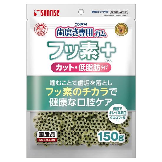 ゴン太の歯磨き専用ガム<br>フッ素プラス　カット<br>クロロフィル入り　低脂肪