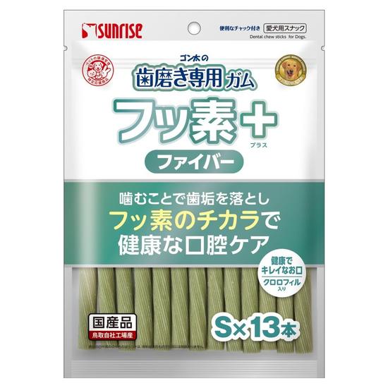 ゴン太の歯磨き専用ガム<br>フッ素プラス　ファイバーＳサイズ<br>クロロフィル入り