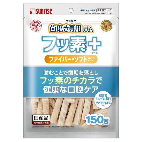 ゴン太の歯磨き専用ガム<br>フッ素プラス　ファイバーソフト<br>Ｓサイズ アパタイトカルシウム入り