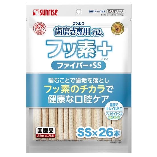 ゴン太の歯磨き専用ガム<br>フッ素プラス　ファイバーSSサイズ<br>アパタイトカルシウム入り